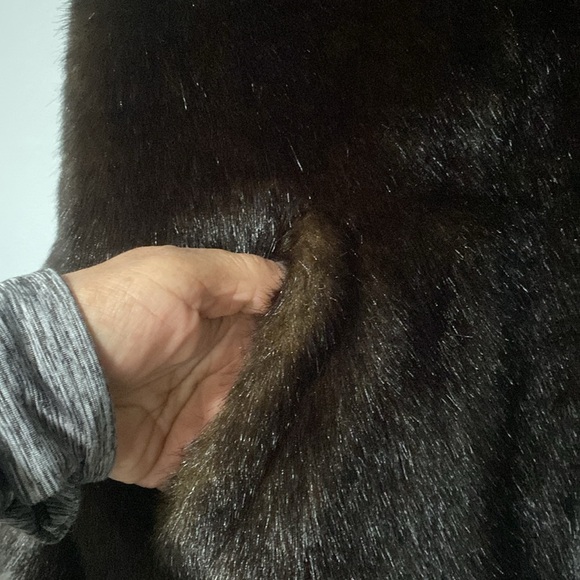 H&M Women’s Chocolate Brown Faux Fur Jacket - Picture 2 of 8